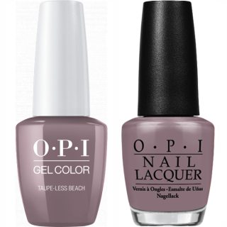 OPI GelColor And Nail Lacquer, A61, Taupe-less Beach, 0.5oz 